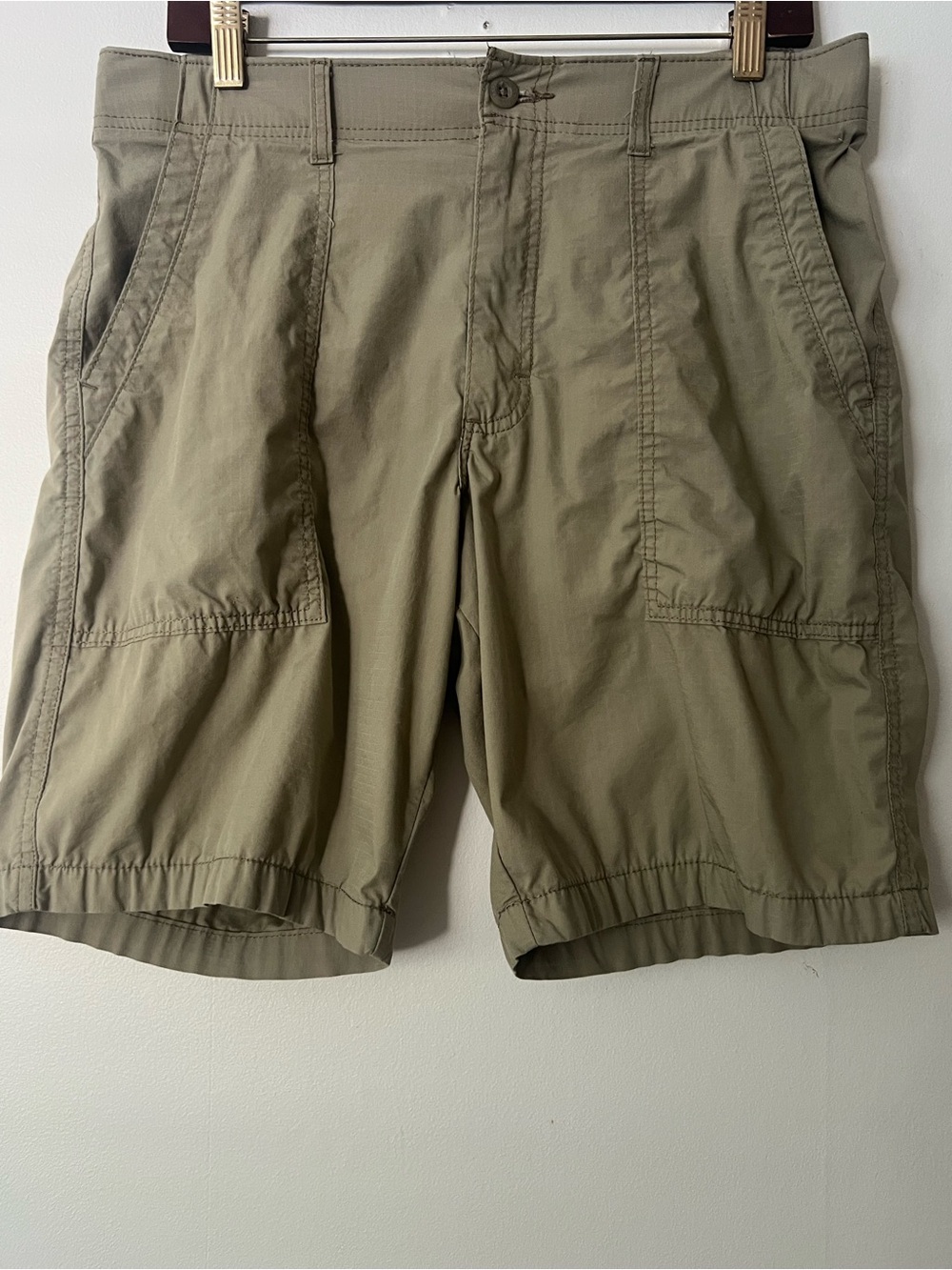 Lee Performance Series Men's Tan Summer Utility Cotton Cargo Shorts, size 32